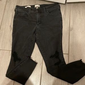 Ripped jeans mid rise skinny